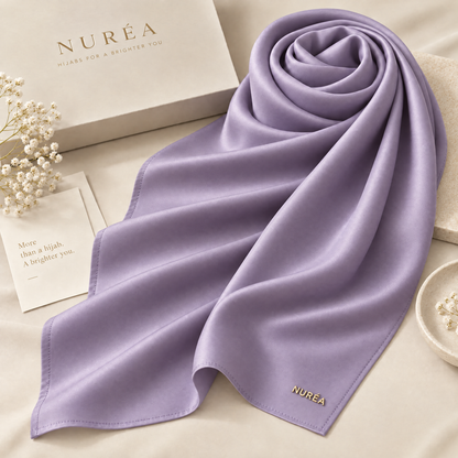 Bawal segi empat Nuréa Hijab warna Lavender
